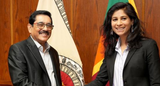 IMF’s Gita Gopinath Meets With CBSL Chief